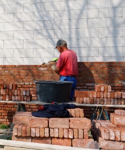 construction nouveau mur briques